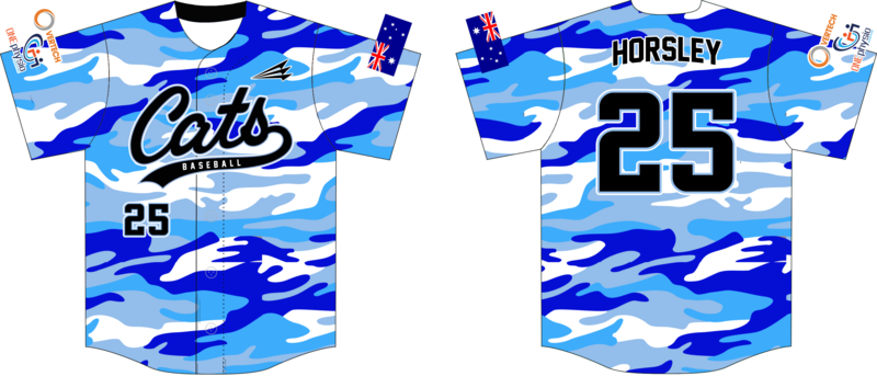 Carine Cats Baseball Custom Jersey Design #9