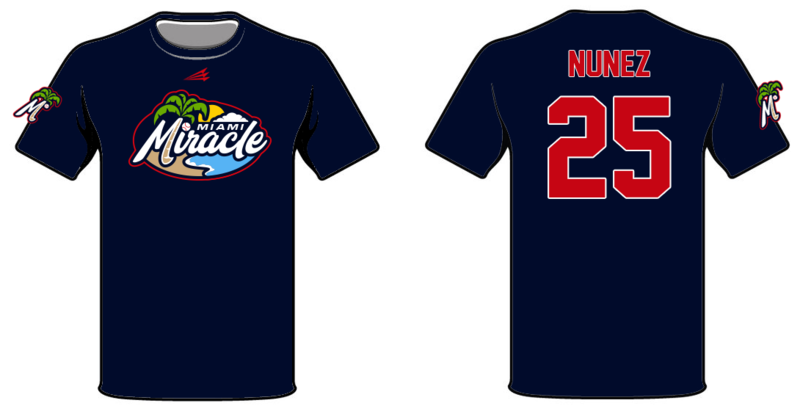 Miami Miracle Custom Baseball HyperTee #HT2