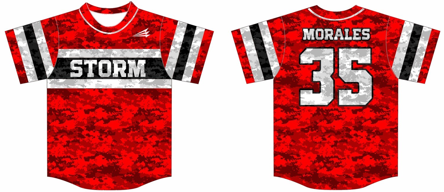 Vineland Storm Custom Baseball Jersey Design #2c