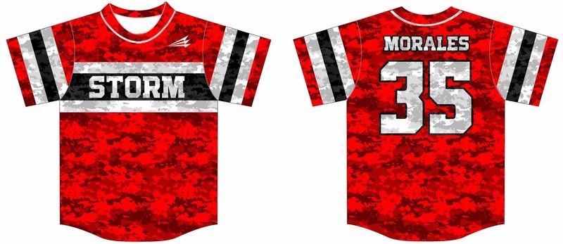 Vineland Storm Custom Baseball Jersey Design #2c