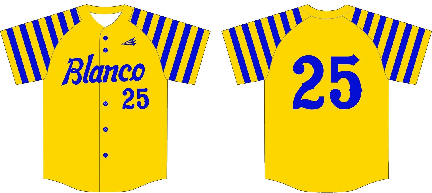 Blanco High Panthers Custom Baseball Jersey #3B
