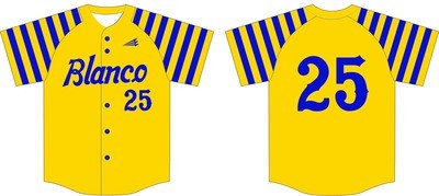 Blanco High Panthers Custom Baseball Jersey #3B