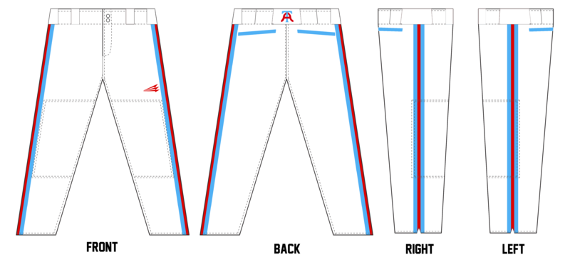 Arlington Twins Custom Stacheman Long Pants #BP5B