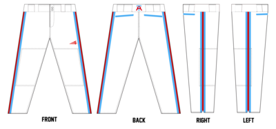 Arlington Twins Custom Stacheman Long Pants #BP5B