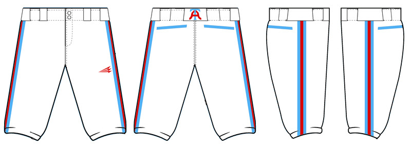 Arlington Twins Custom Stacheman Knicker Pants #BP5A