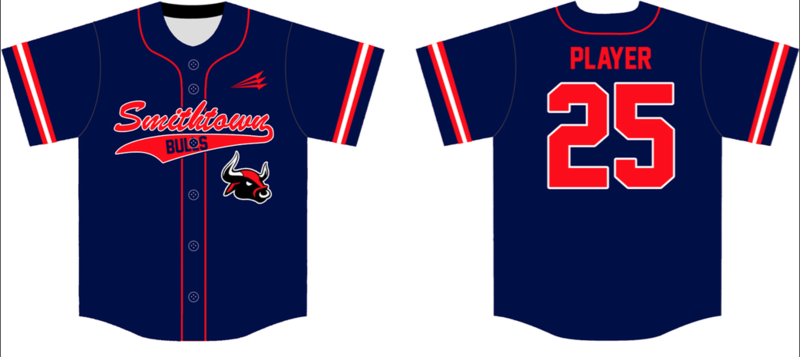 Smithtown Bulls Custom Baseball Jersey Design #1D