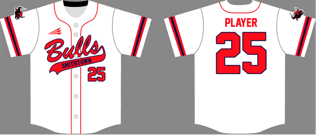 Smithtown Bulls Custom Baseball Jersey #1C