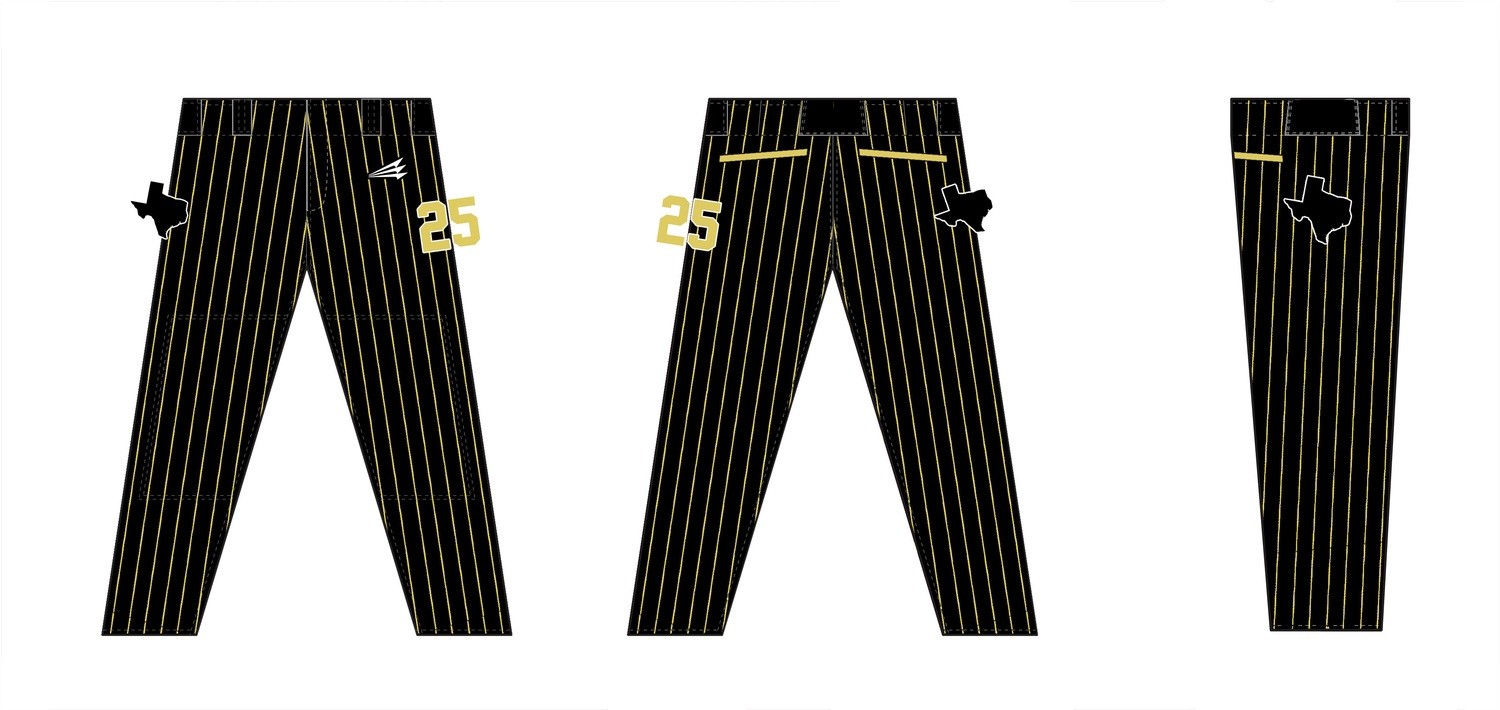 Bushland Custom Baseball Pants Design #2B