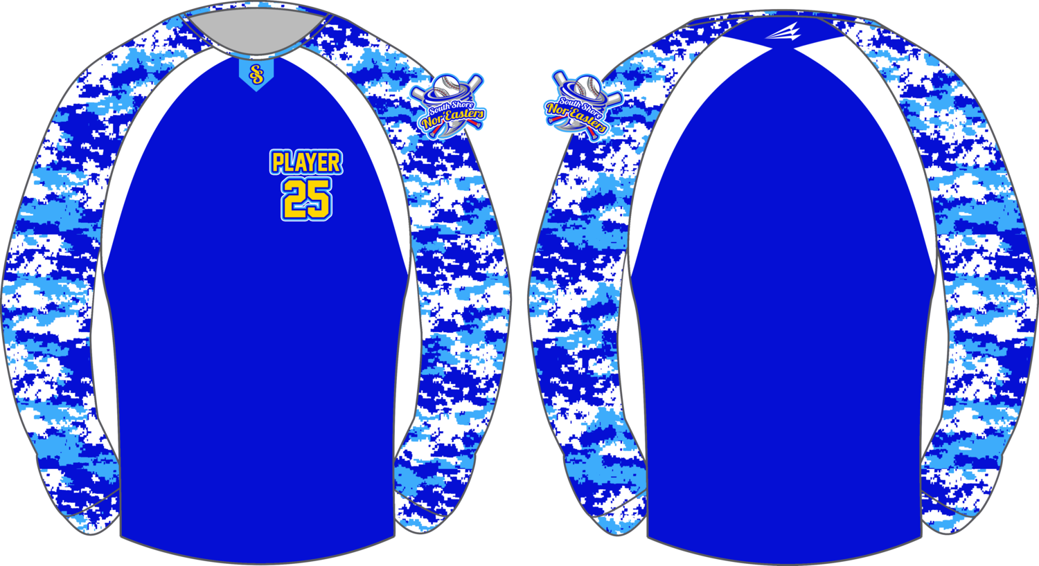 South Shore Nor&#39;Easters Custom Stadium Pullover Design #1