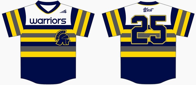 Wausau West Warriors Custom Jersey Design #2b