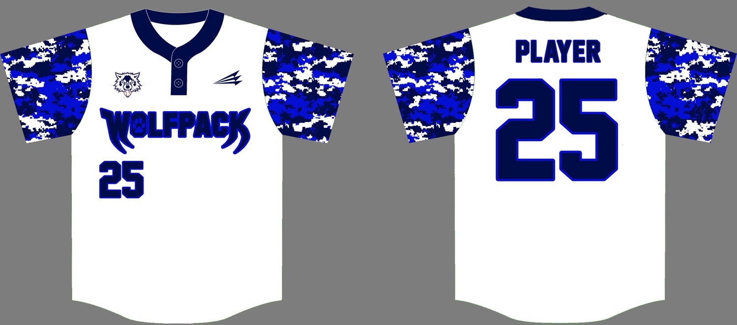 North Texas Wolfpack Custom Baseball Jersey 4B
