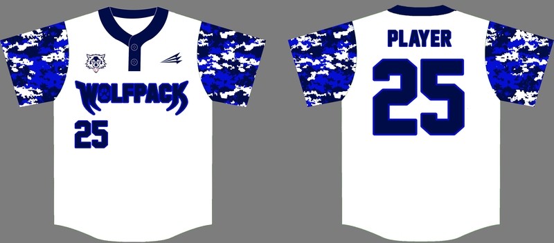 North Texas Wolfpack Custom Baseball Jersey 4B