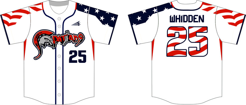 Heartland Spartans Custom Hexaflex Baseball Jersey #J7
