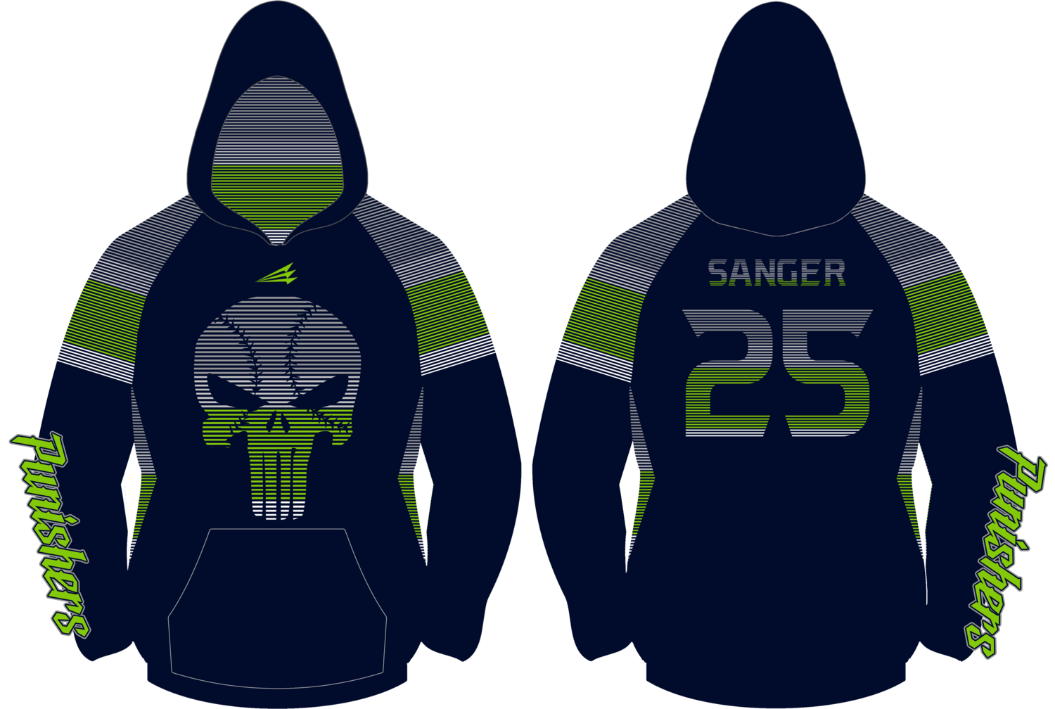 Polk Punishers Custom Winterized Vulcan Hoodie #VH6