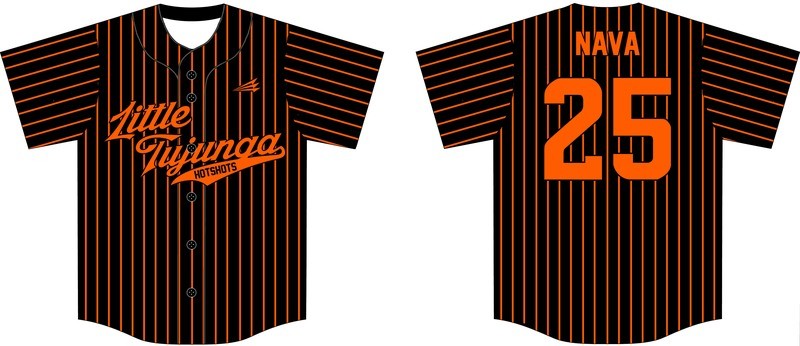 Little Tujunga Hotshots Custom Baseball Jersey #1A