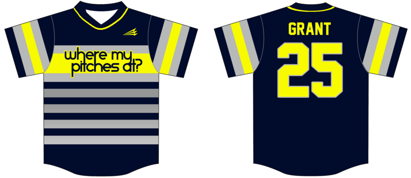 Where My Pitches At (Grant) Custom HexaFlex Baseball Jersey #J1B
