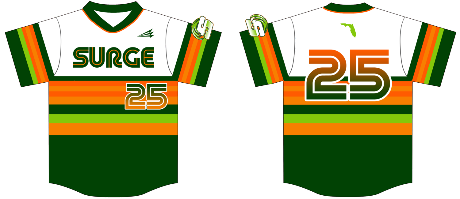 Florida Surge Custom HexaFlex Baseball Jersey #J7D