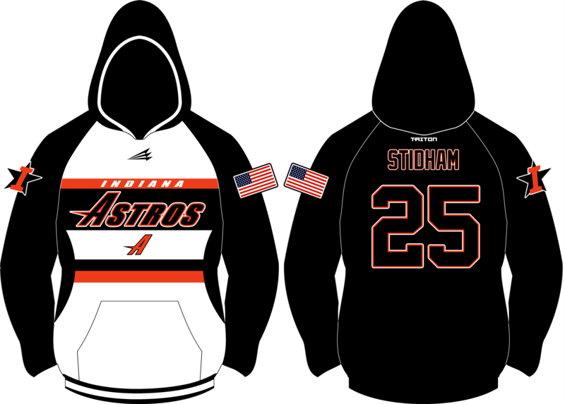 Indiana Astros Baseball Custom Vulcan Hoodie #VH4