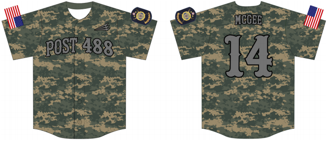 American Legion Post 488 Custom Baseball Jersey