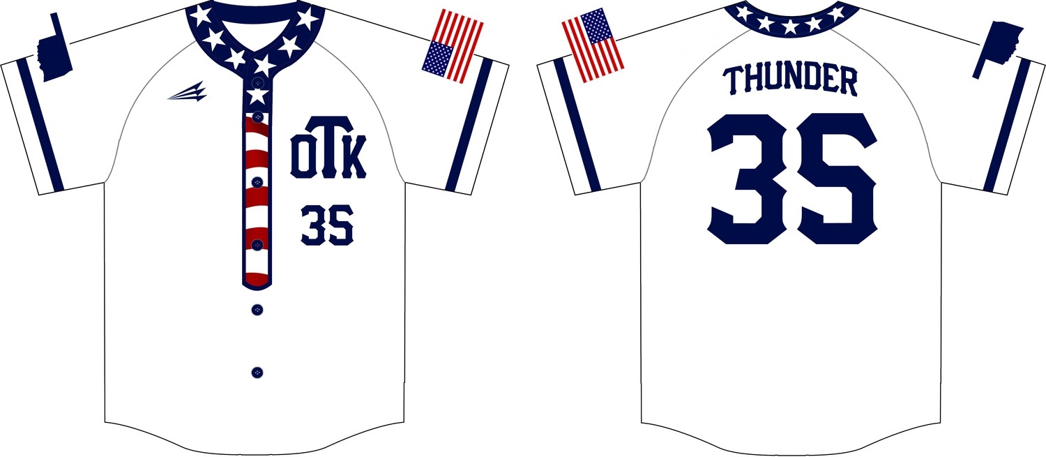 Oklahoma Thunder Custom Baseball Jersey #5C