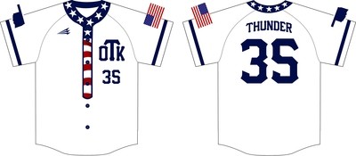 Oklahoma Thunder Custom Baseball Jersey #5C