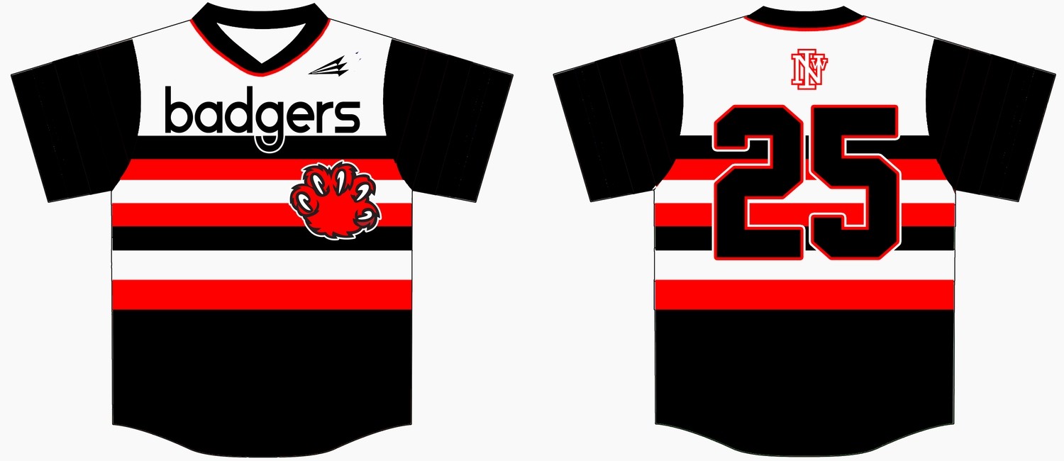 Northwest Iowa Badgers Custom Baseball Jersey 2B