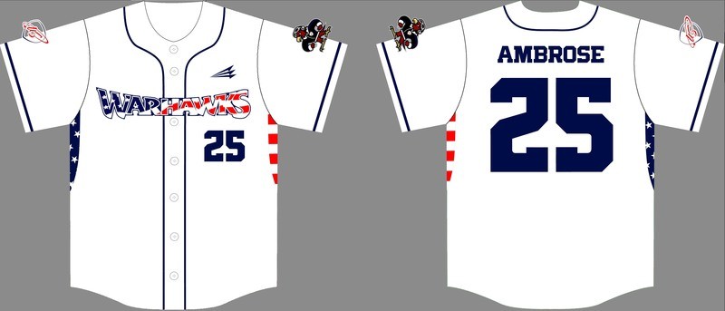 USAthletics Warhawks Custom Baseball Jersey Design #2A