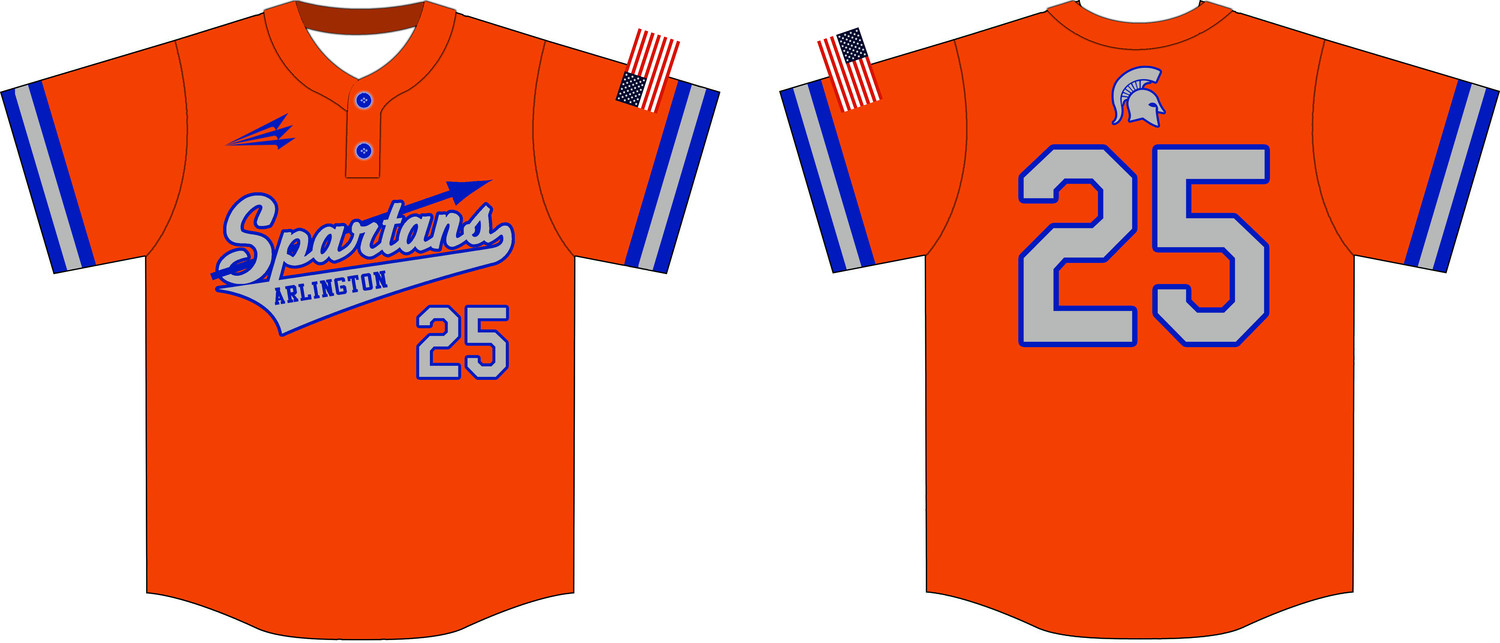 Arlington Spartans Custom Hexaflex Baseball Jersey #J6B