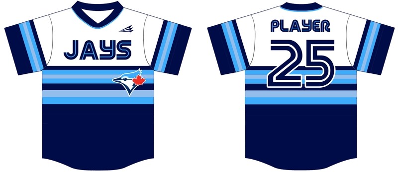 Jays Custom Baseball Jersey #3B