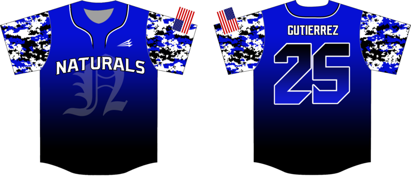 Naturals (Gutierrez) Custom Baseball Jersey #3