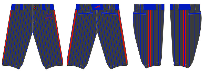 West Texas Mayhem 10U Custom Stacheman Elite Knicker Baseball Pants # BP4B