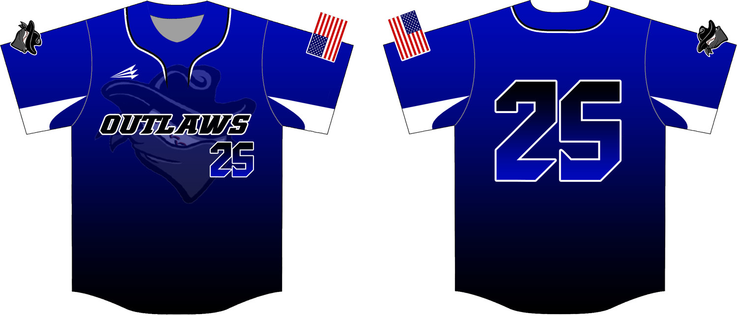AC Outlaws Custom HexaFlex Baseball Jersey #J4