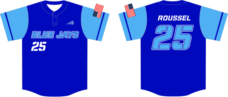 Bayou Blue Jays Custom HexaFlex Baseball Jersey #J2D