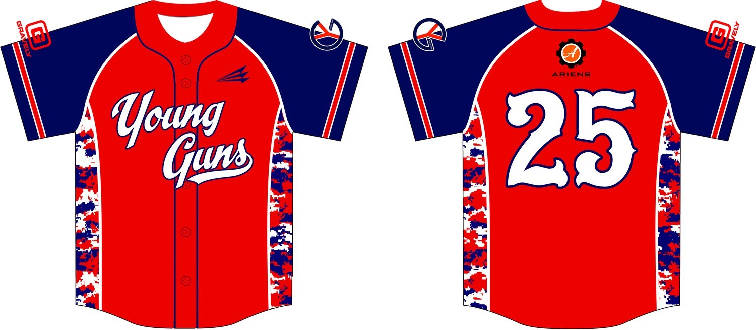 Young Guns Baseball Custom Jersey Design #1