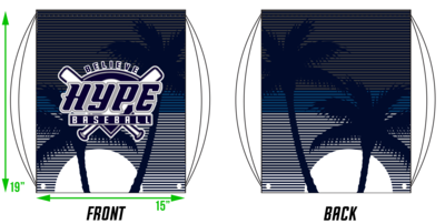 Hype (Ramirez) Custom Baseball Drawstring Bag #DB1