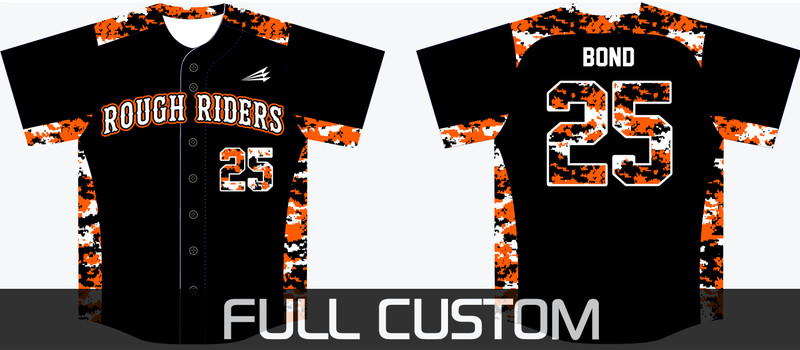 Ruff Riders Baseball Custom Jersey Design #1