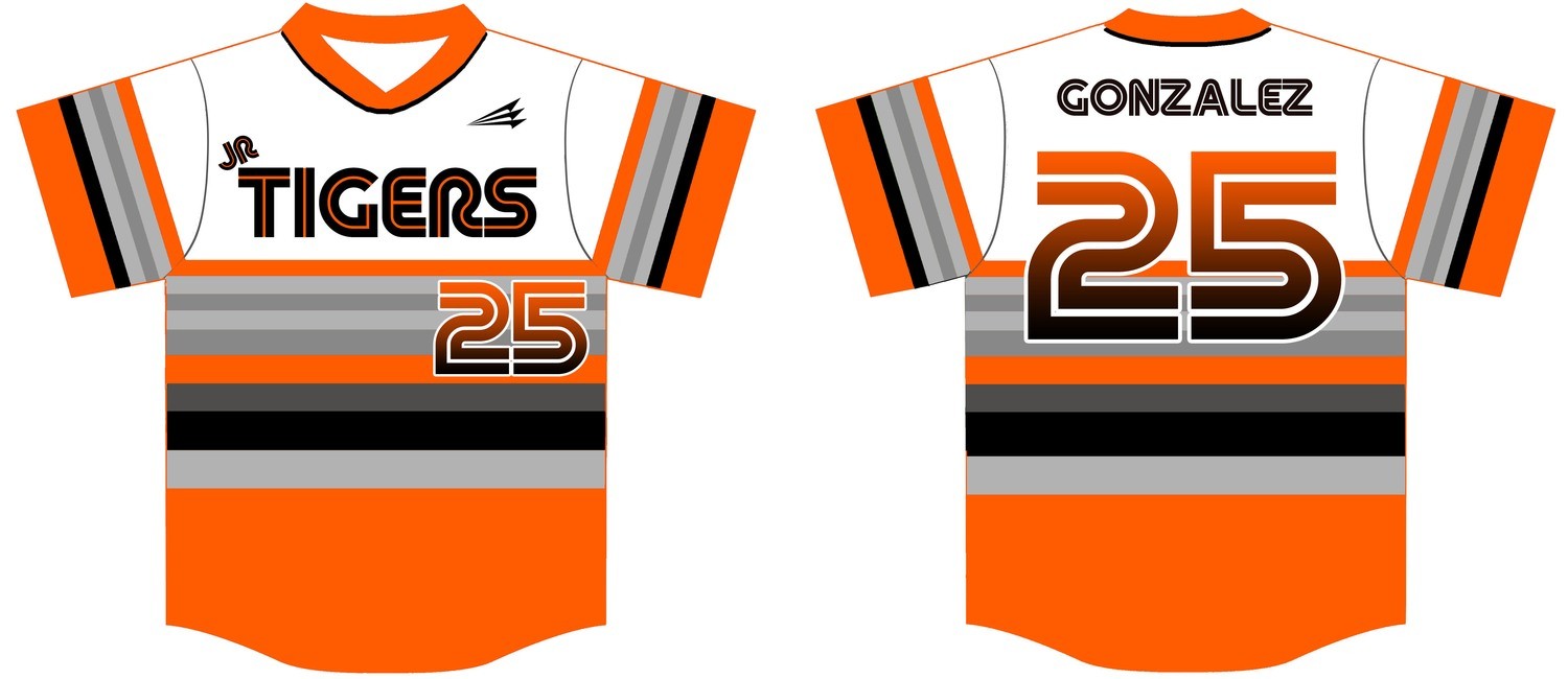 Wasco Jr Tigers Custom Jersey Design #2