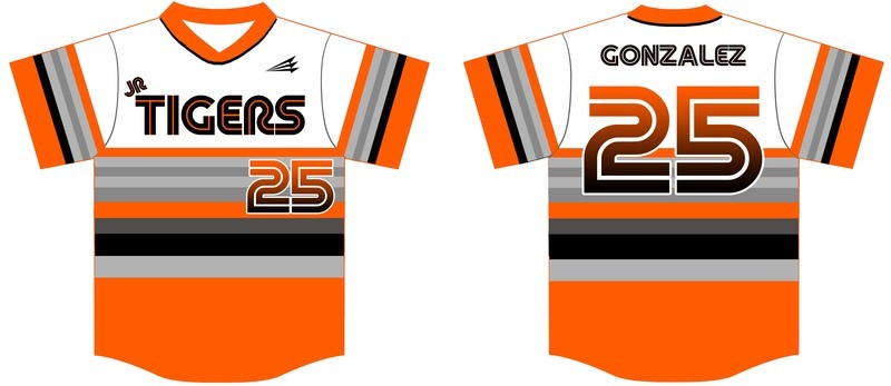 Wasco Jr Tigers Custom Jersey Design #2