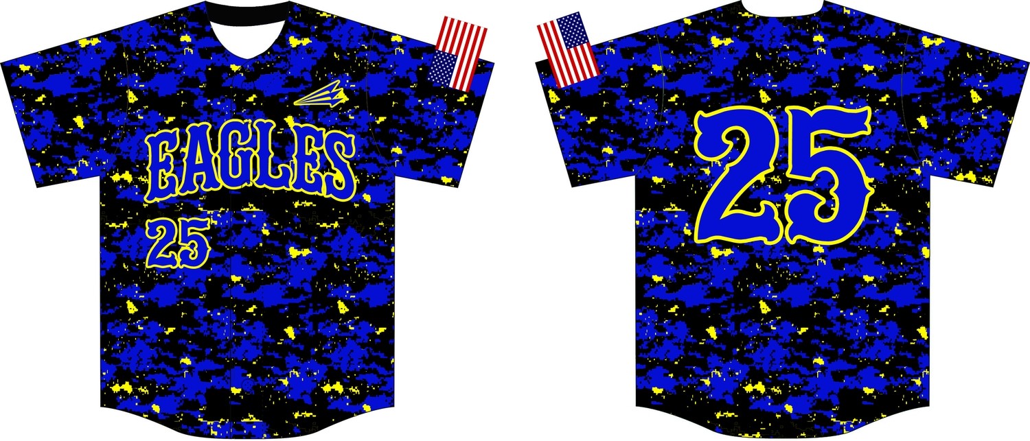 Bakersfield Christian High School Custom Baseball Jersey #1C