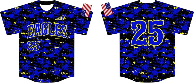 Bakersfield Christian High School Custom Baseball Jersey #1C