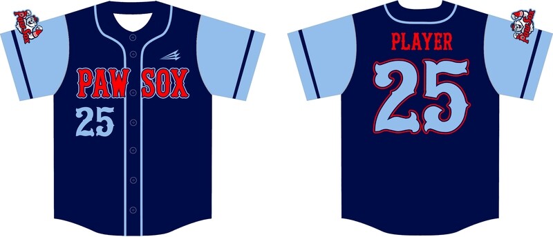 Paw Sox Custom Baseball Jersey #2C