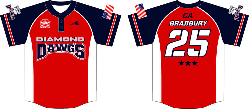 Sherman Oaks Diamond Dawgs Custom Pro Premier Baseball Jersey #J3B