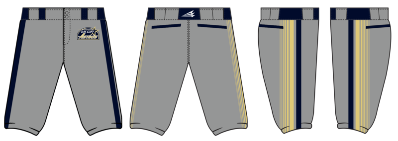 Oak Cliff Astros Custom Stacheman Elite Knicker Pants #BP6d