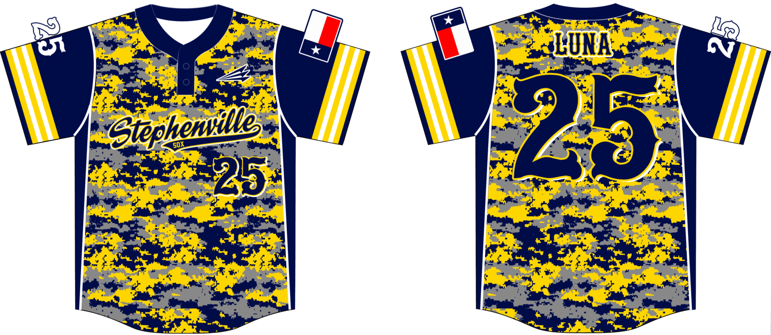 Stephenville Sox Custom Jersey Design #2