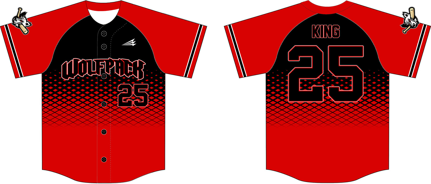 Franklin Wolfpack Custom HexaFlex Baseball Jersey #J4