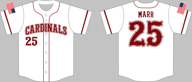Pottsboro Cardinals Custom HexaFlex Baseball Jersey #J4c