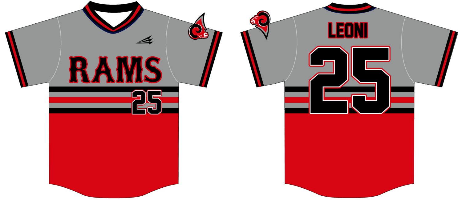 Santa Barbara Rams Custom NanoDri Baseball Jersey #J4