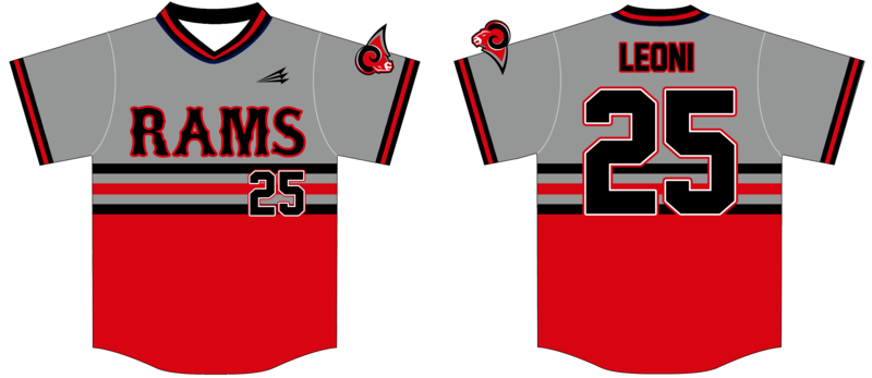 Santa Barbara Rams Custom NanoDri Baseball Jersey #J4