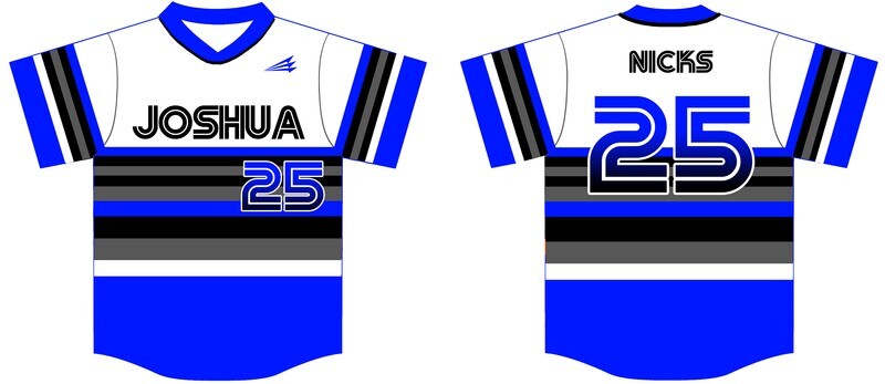 Joshua Baseball Custom Jersey Design #1