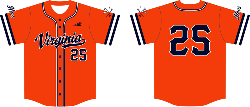 University of Virginia Custom HexaFlex Baseball Jersey #J1